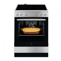 Electrolux LKR64001OX Κουζίνα 73lt με Κεραμικές Εστίες Π59.6εκ. Inox